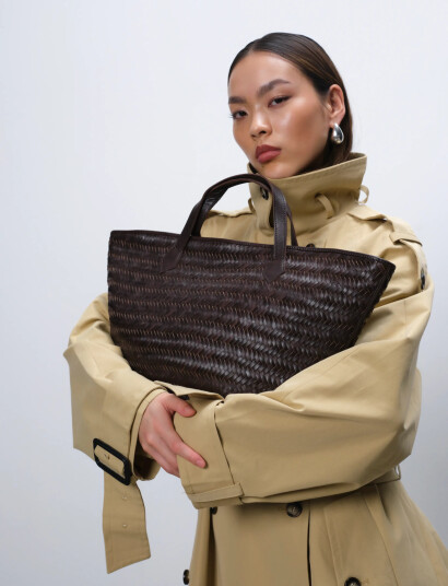 Adax Lucca Shopper Flora   Brown   ONE SIZE