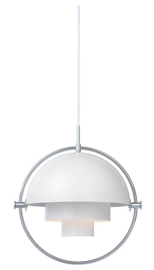 Gubi Multi-Lite Pendant Hvit/Krom