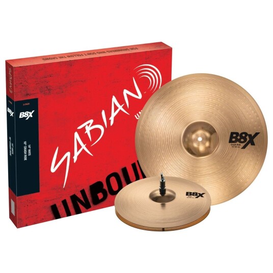 Sabian B8X 2-Pack 14 Hi-Hats 18 Crash Ride