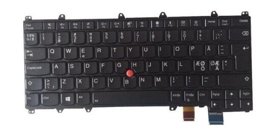 Lenovo Chicony - Brbart tastatur - til utskifting - Nordisk - Svart