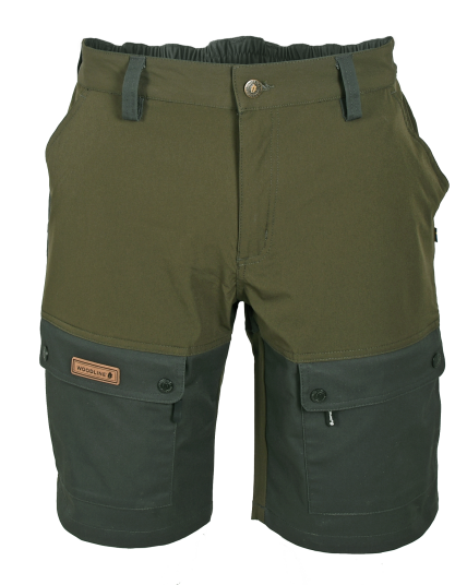 Woodline Shorts Boksund Grønn/Grå XL