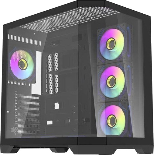 Darkflash FT418 PRO Kabinett med 7 ARGB Vifter - Svart, ATX, MicroATX, ITX Darkflash FT418 PRO Kabinett med 7 ARGB Vifter - Svart, ATX, MicroATX, ITX