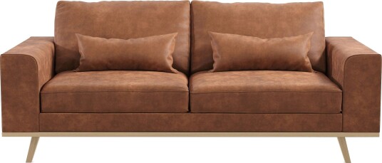 Copenhagen 2 seters Sofa i Kunstlær Brun