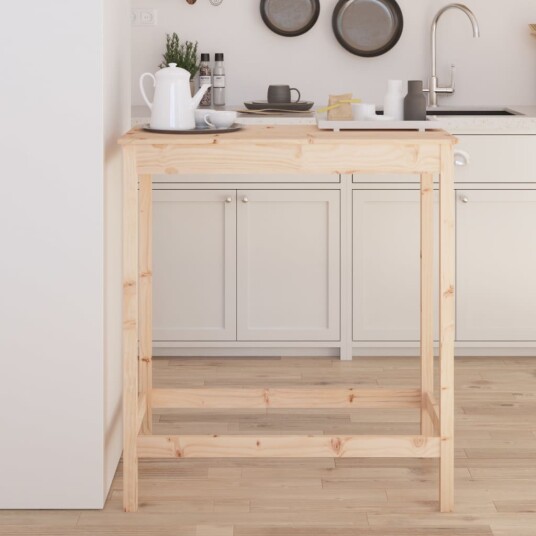 vidaXL Barbord 100x50x110 cm heltre furu vidaXL Barbord 100x50x110 cm heltre furu