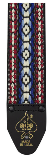 D'Andrea Ace 2" Vintage Reissue Strap Bohemian Blå