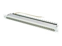 Telegärtner Mpp24 Hs   Koblingspanel   Cat 6A   Stp   Rj 45 X 24   Lysegrå Ral 7035   1U   19"