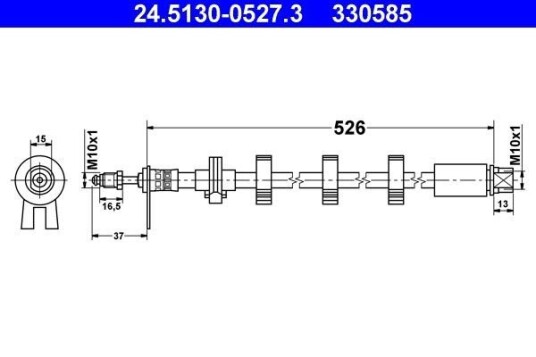 Bremseslange ATE 24.5130-0527.3