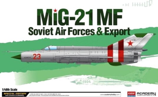 Academy MiG-21MF Modellfly Byggesett Sovjetiske Luftstyrker & Eksport 1:48