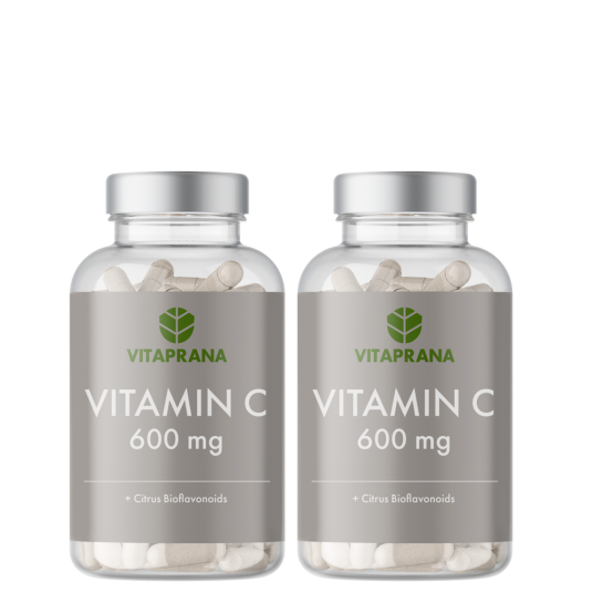 2 x Vitamin C  600 mg + Bioflavonoids 100 kaps