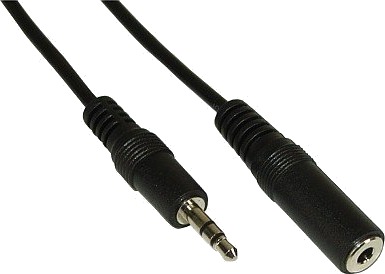 Inline 3.5 Mm M F 10M 3.5Mm Hankjønn 3.5Mm Hunkjønn 10 M Sort