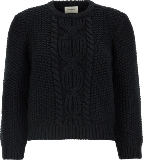 Saint Laurent Herre Strikkevarer Svart L,
