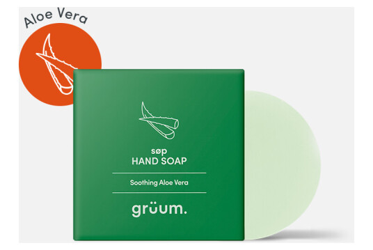 grüum såpa Zero Plastic Body Bar Aloe Vera
