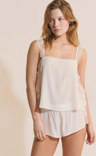 Etam Poudree Pyjama Short Cream S