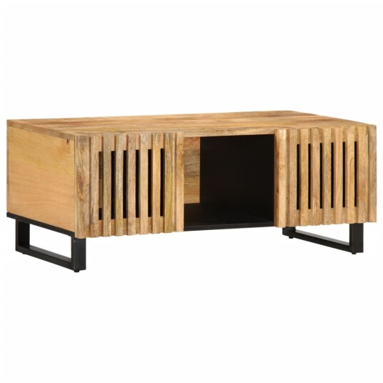 Salongbord 100x55x40 cm grovt heltre mangotre 377496