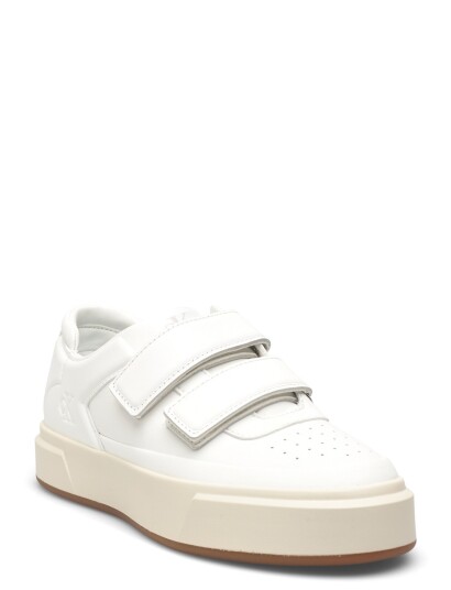 Calvin Klein Basket Cups Velcro Lth White 39