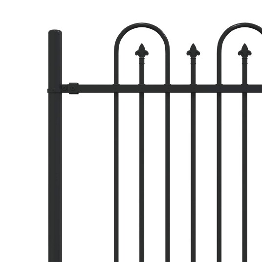 Spikertrekk Bueseger Svart 200 x 130 cm Pulverlakkert stål