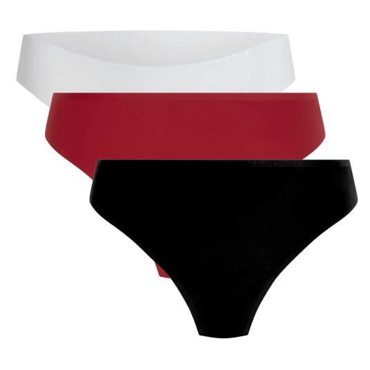 Hunkemöller 3 Pack Invisible String   Multi/patterned   XS