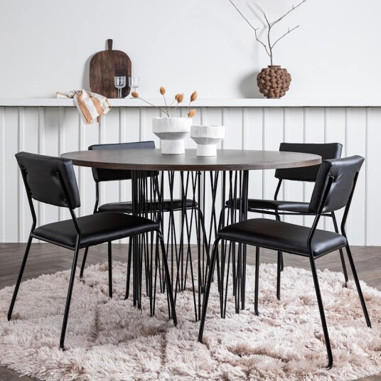 Furniture/Fashion Spisegruppe furniture/fashion Stone med 4 Kenth Stoler GR22839