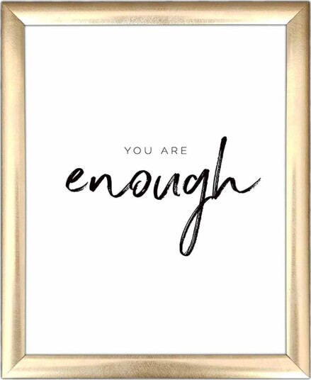 Bilde Sayings med Ramme Flerfarget 22,3x52,8 cm