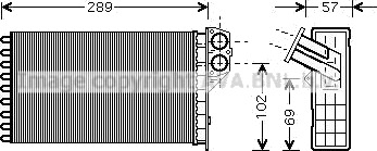 PRASCO PEA6226 Varmeapparat register