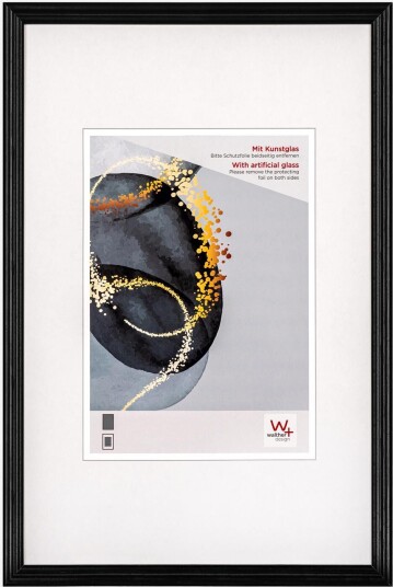 Ramme Walther Select Akrylglass Svart 15x20 Cm