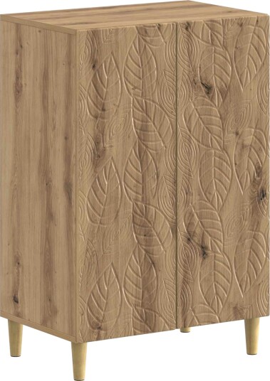 vidaXL Sko Skap DELFT 59,5 x 39,5 x 90 cm Konstruert tre Artisan eik