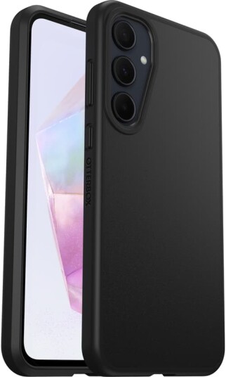 Otterbox React Series Mobildeksel til Samsung Galaxy A35 5G - Svart, Med Trådløs Lading