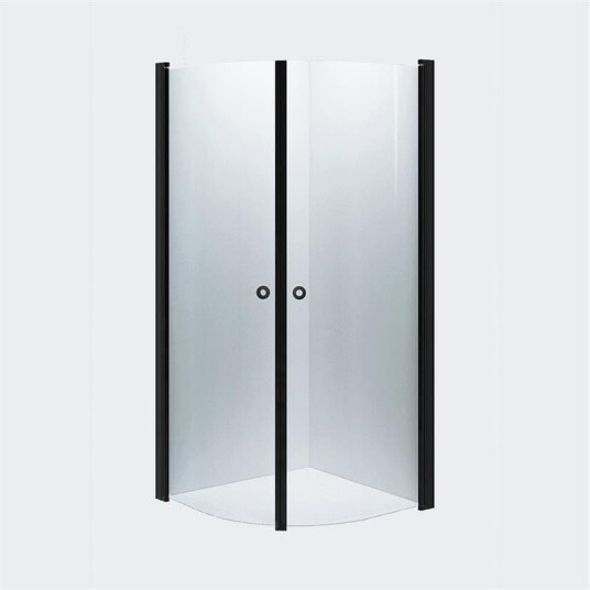 INR Iconic Nordic Rooms Dusjhjørne Linc Niagara Original, Klart Glass, Timeless Glass Svart Matt / 80x90cm