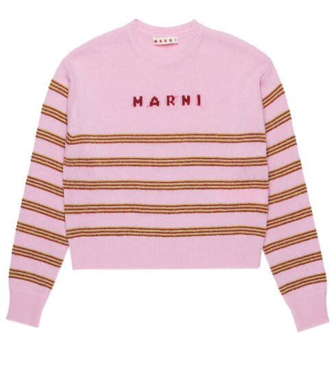 Marni Genser Beskåret Strikk Lilac Sachet Marni 8 år 128 Genser Rosa