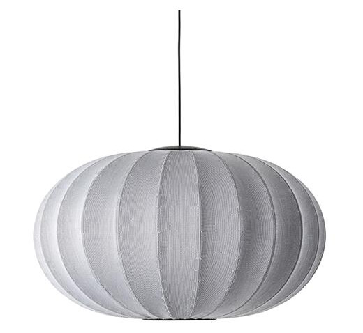 Made By Hand Knit-Wit Oval Taklampe Ø76 Sølv LED
