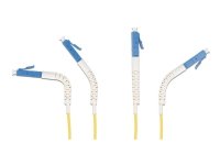 Delock - Nettverkskabel - LC-enkeltmodus (hann) vinklet til LC-enkeltmodus (hann) vinklet - 3 m - fiberoptisk - dupleks - 9 / 125 micron - OS2 - halogenfri - gul