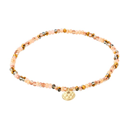 Pilgrim INDIE armbånd brun miks gullbelagt Pilgrim INDIE armbånd brun miks gullbelagt