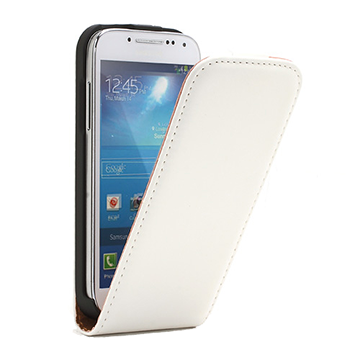 INCOVER Samsung Galaxy S4 Mini Skinn Flip Etui V2 Hvit