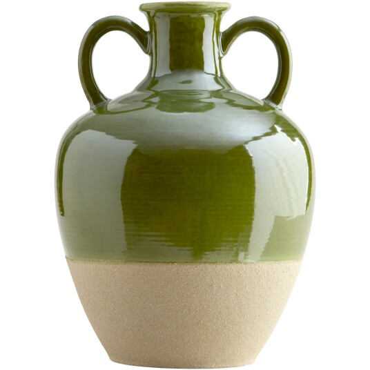 Decotique Rosalba Vase 33 cm Cream / Grønn Decotique Rosalba Vase 33 cm Cream / Grønn