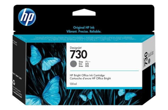 HP 730 / P2V66A Grey Ink - Blekkpatron Grey