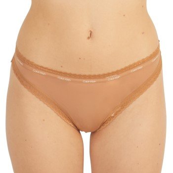 Calvin Klein Truser Bottoms Up Refresh Thong Lysbrun polyamid X-Small Dame