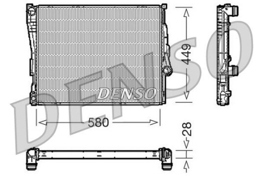 Radiator DENSO DRM05069 Radiator DENSO DRM05069