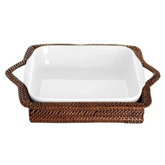 Pillivuyt Kurv kvadrat 17x17 cm lys/mørk brun Pillivuyt Kurv kvadrat 17x17 cm lys/mørk brun