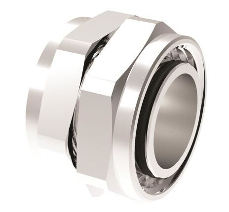 Vatette V6 Dobbeltmutter forkrommet, 22 mm rørdiameter