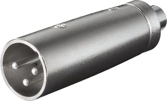 Goobay RCA-XLR F-F Adapter Sølv - Kabeladapter for Lyd Goobay RCA-XLR F-F Adapter Sølv - Kabeladapter for Lyd