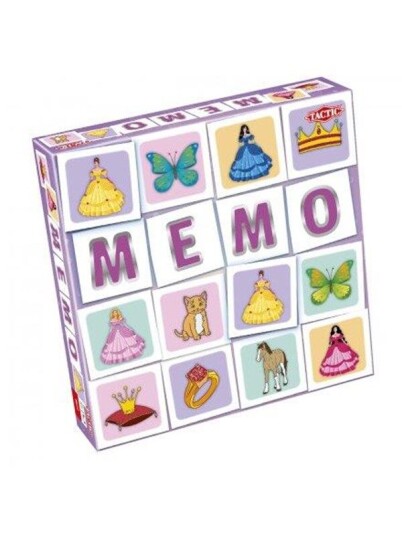 Tactic Memoryspill Prinsesser for Barn, 3+ år, 2+ spillere