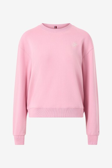 Tommy Hilfiger Collegegenser TH Script Reg Terry Rosa