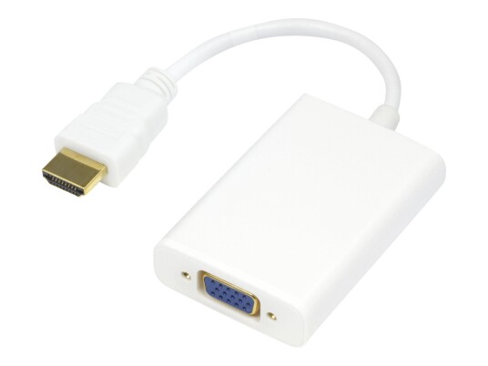 Deltaco HDMI til VGA Videokonverter 1080p Hvit