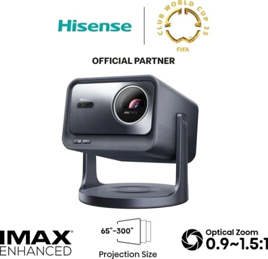 Hisense C2 Pro 4K Mini Projektor 2600 ANSI Lumen Sort Hisense C2 Pro 4K Mini Projektor 2600 ANSI Lumen Sort