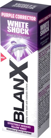Tannbleking Tannpasta BLANX White Shock Purple Corrector 75 ml