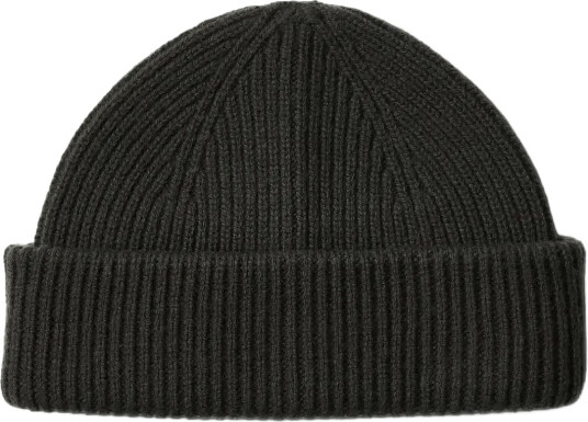 Selected Slmmason Merino Sailor Wool Beanie - Khaki green - ONE SIZE