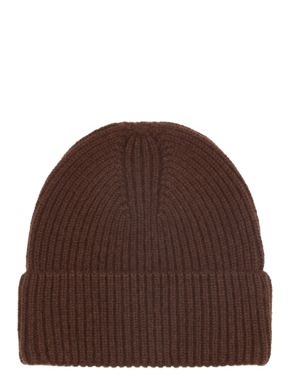 SUI AVA Cashmere Beanie   Brown   ONE SIZE