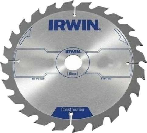 Irwin Professional Sagblad For Sirkelsag, Aluminium Og Ikke-Jernholdige Metaller - 184mm, 30mm, 48 Tenner