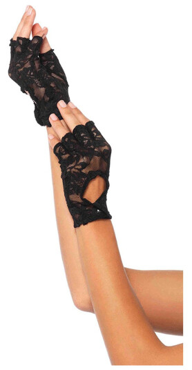 Leg Avenue Europe Blondehansker Svarte Deluxe - One size Leg Avenue Europe Blondehansker Svarte Deluxe - One size