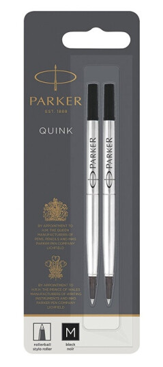 Parker Quink Rollerball Refill Medium 2-pakke Blue